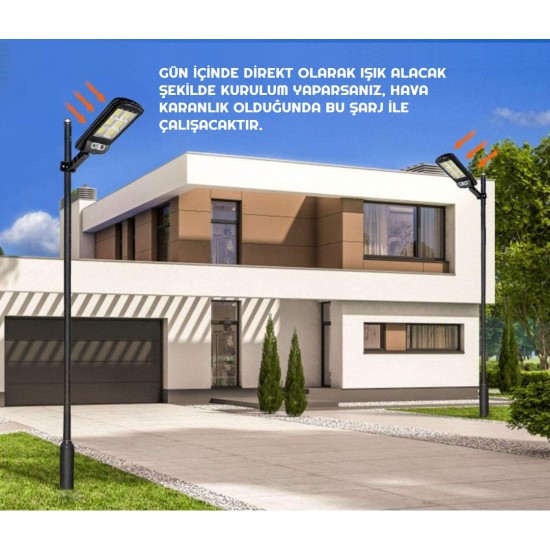 Güneş Panelli Solar Projektör Lamba Uzaktan Kumandalı Şarjlı Solar Lamba Güneş Panelli Solar Projektör Lamba Uzaktan Kumandalı Şarjlı Solar Lamba