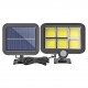 Solar Panelli Güneş Enerjili 120 Ledli Duvar Lambası Harici Panelli Solar Lamba