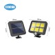 Solar Panelli Güneş Enerjili 120 Ledli Duvar Lambası Harici Panelli Solar Lamba