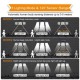 Güneş Enerjili 122 Ledli Üç Başlıklı Solar Garaj Lambası Harici Panelli Güneş Enerjili 122 Ledli Üç Başlıklı Solar Garaj Lambası Harici Panelli