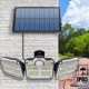 Güneş Enerjili 122 Ledli Üç Başlıklı Solar Garaj Lambası Harici Panelli Güneş Enerjili 122 Ledli Üç Başlıklı Solar Garaj Lambası Harici Panelli