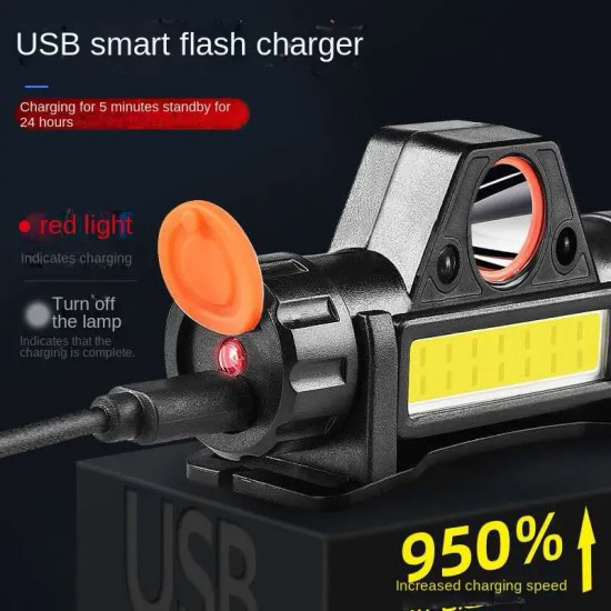 Şarjlı Kafa Lambası Ultra Güçlü Kafa Feneri 20w Cob Led Mıknatıslı Lamba Şarjlı Kafa Lambası Ultra Güçlü Kafa Feneri 20w Cob Led Mıknatıslı Lamba