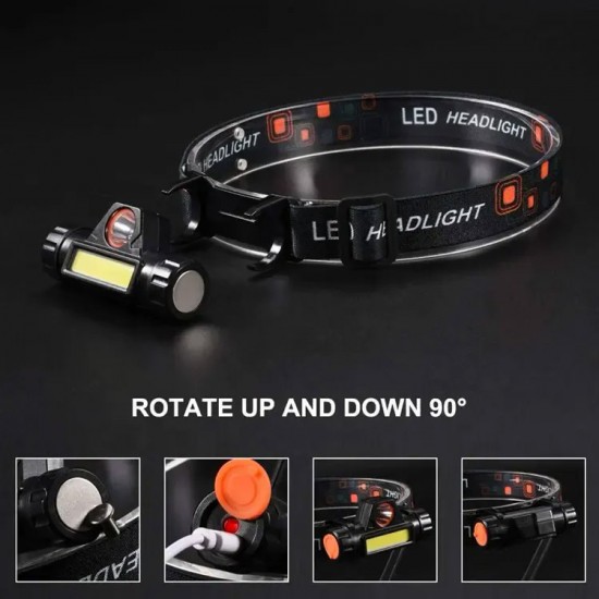 Şarjlı Kafa Lambası Ultra Güçlü Kafa Feneri 20w Cob Led Mıknatıslı Lamba Şarjlı Kafa Lambası Ultra Güçlü Kafa Feneri 20w Cob Led Mıknatıslı Lamba