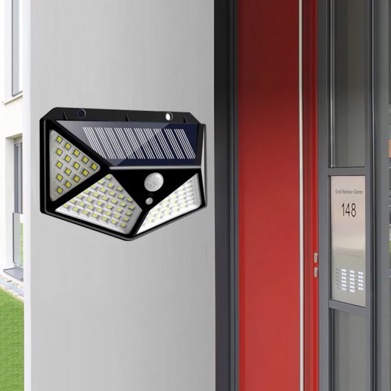 100 Ledli Güneş Panelli Duvar Lambası Solar Aydınlatma 100 Ledli Güneş Panelli Duvar Lambası Solar Aydınlatma