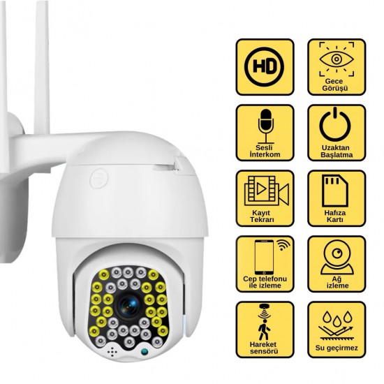 360 Derece 1080P Ptz Kamera Dış Mekan IP Wifi Güvenlik Kamerası Blic BLM-04 360 Derece 1080P Ptz Kamera Dış Mekan IP Wifi Güvenlik Kamerası Blic BLM-04