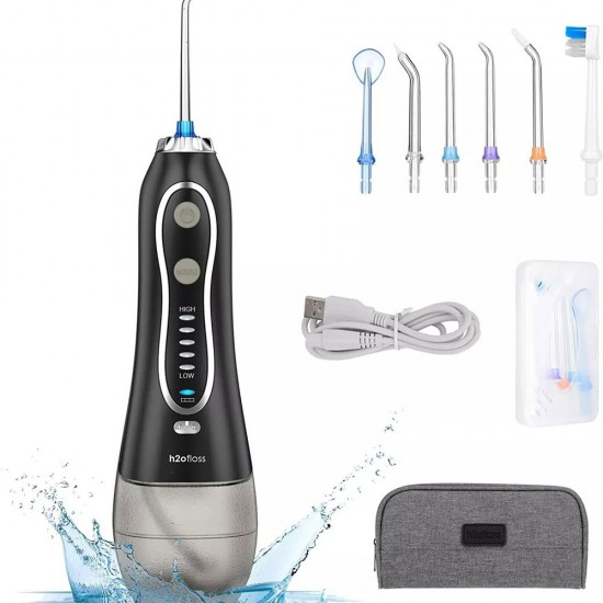 H2OFLOSS Kablosuz Şarjlı 6 Uç Ipx7 Su Geçirmez 140PSI Taşıma Çantalı Ağız Duşu H2OFLOSS Kablosuz Şarjlı 6 Uç Ipx7 Su Geçirmez 140PSI Taşıma Çantalı Ağız Duşu