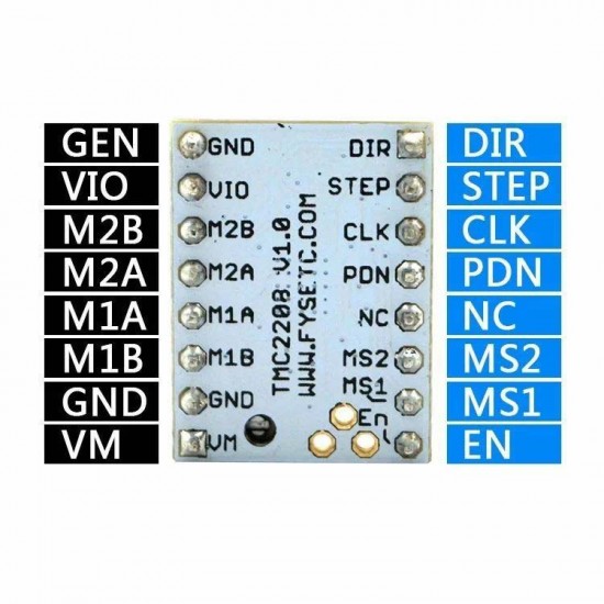 TMC2208 Step Motor Sürücü V1.2 3d Yazıcı Sürücü TMC2208 Step Motor Sürücü V1.2 3d Yazıcı Sürücü