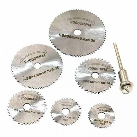 7 Parça Gravür Makinası Mini Testere Seti (  Dremel Uyumlu )