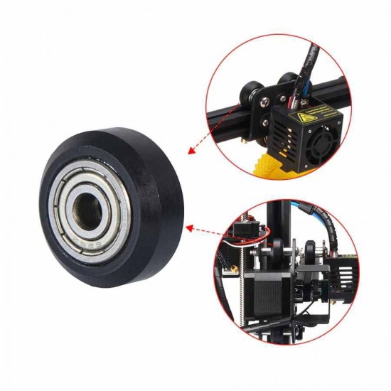 3D Yazıcı V Slot Teker 3d Yazıcı Rulman Teker ( Çift Rulmanlı ) 3D Yazıcı V Slot Teker 3d Yazıcı Rulman Teker ( Çift Rulmanlı )