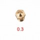 0.3 mm E3D V6 Pirinç Nozzle 3D Yazıcı Nozle 1.75mm 0.3 mm E3D V6 Pirinç Nozzle 3D Yazıcı Nozle 1.75mm