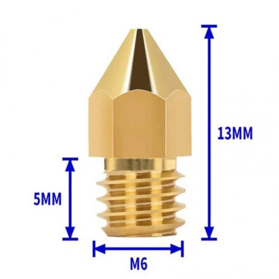 0.2 mm MK8 Pirinç Nozzle 3D Yazıcı Nozle 1.75mm 0.2 mm MK8 Pirinç Nozzle 3D Yazıcı Nozle 1.75mm