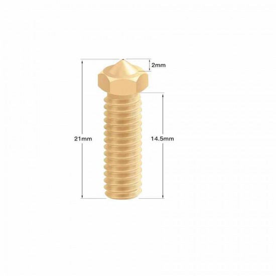 0.6mm Volcano Pirinç Nozzle - 1.75mm 0.6mm Volcano Pirinç Nozzle - 1.75mm