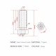 0.6mm Volcano Pirinç Nozzle - 1.75mm 0.6mm Volcano Pirinç Nozzle - 1.75mm