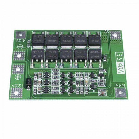 3S Bms 40A 18650 Lityum Pil Şarj Devresi ( Balanssız ) 3S Bms 40A 18650 Lityum Pil Şarj Devresi ( Balanssız )