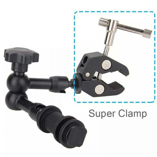 7 inç Magic Arm ( DSLR Ekipman Bağlantı Kolu ) + Super Crab Clamp Kelepçe 7 inç Magic Arm ( DSLR Ekipman Bağlantı Kolu ) + Super Crab Clamp Kelepçe