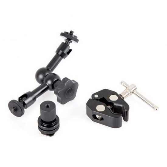 7 inç Magic Arm ( DSLR Ekipman Bağlantı Kolu ) + Super Crab Clamp Kelepçe 7 inç Magic Arm ( DSLR Ekipman Bağlantı Kolu ) + Super Crab Clamp Kelepçe