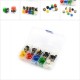 Push Buton ve Renkli Kapak Seti 12x12x7.3mm 50 Parça Push Buton ve Renkli Kapak Seti 12x12x7.3mm 50 Parça