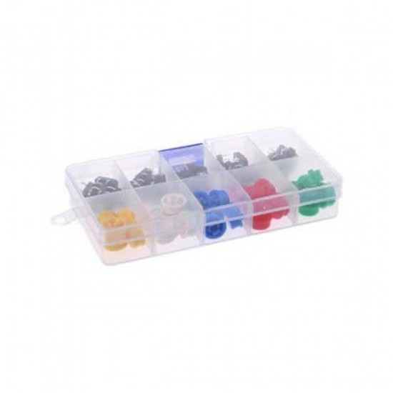Push Buton ve Renkli Kapak Seti 12x12x7.3mm 50 Parça Push Buton ve Renkli Kapak Seti 12x12x7.3mm 50 Parça