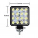 Off Road Beyaz Işık Sis Farı Lambası 16 Led Kare 12-24v Off Road Beyaz Işık Sis Farı Lambası 16 Led Kare 12-24v