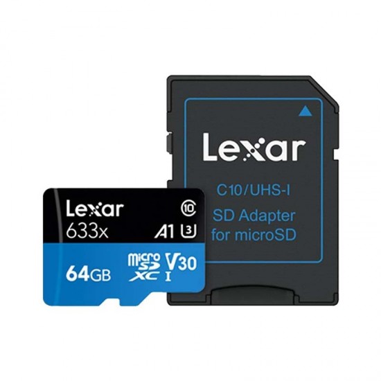 Lexar 64 GB 633x Micro sdxc Uhs-ı U3 95/45 Mb/sn Yüksek Performanslı 4K Micro Sd Hafıza Kartı Lexar 64 GB 633x Micro sdxc Uhs-ı U3 95/45 Mb/sn Yüksek Performanslı 4K Micro Sd Hafıza Kartı