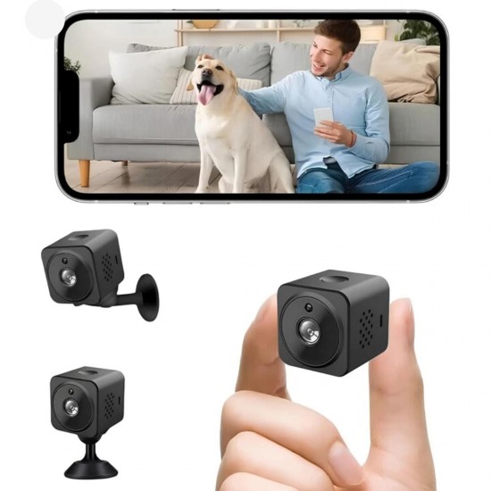 Wi-Fi Akıllı Mini IP Kamera | Araç Kamerası, Gizli Kamera, 1080P Gece Görüşlü Wi-Fi Akıllı Mini IP Kamera | Araç Kamerası, Gizli Kamera, 1080P Gece Görüşlü
