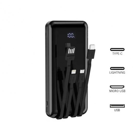 Blic BPB3 10.000 mAh Dijital Göstergeli Dahili Kablolu Powerbank Blic BPB3 10.000 mAh Dijital Göstergeli Dahili Kablolu Powerbank
