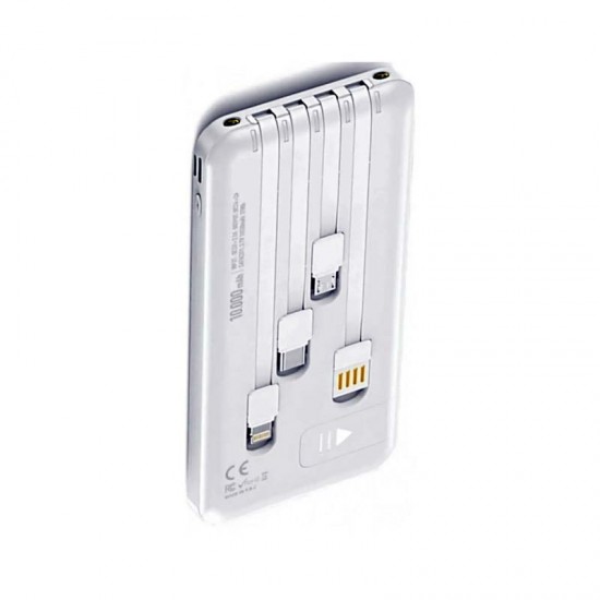 Blic BPB4 10.000 mAh Göstergeli Fenerli Dahili Kablolu Powerbank Blic BPB4 10.000 mAh Göstergeli Fenerli Dahili Kablolu Powerbank