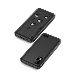 Blic BPB4 10.000 mAh Göstergeli Fenerli Dahili Kablolu Powerbank 