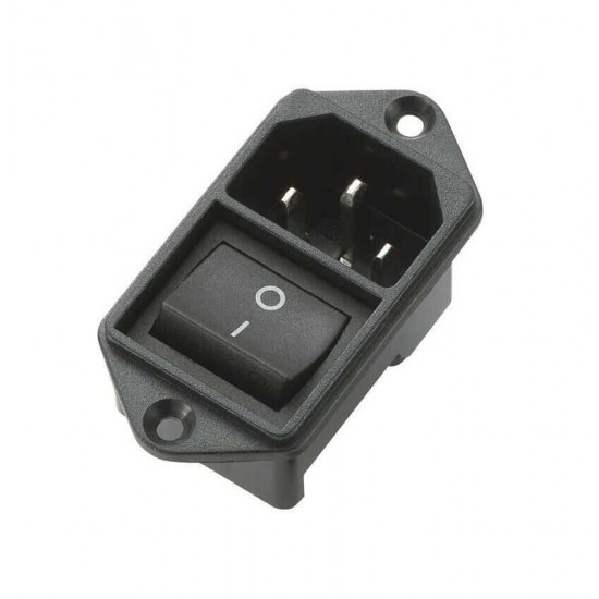Kulaklı Erkek Anahtarlı Power Soketi ( Sigortasız ) IEC320 Kulaklı Erkek Anahtarlı Power Soketi ( Sigortasız ) IEC320