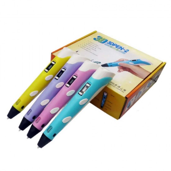 3DPen-2 3D Kalem Ekranlı Usb Kablolu Mor Renk 3D Yazıcı Kalem ( 1.75MM 9M Filament Hediyeli ) 3DPen-2 3D Kalem Ekranlı Usb Kablolu Mor Renk 3D Yazıcı Kalem ( 1.75MM 9M Filament Hediyeli )